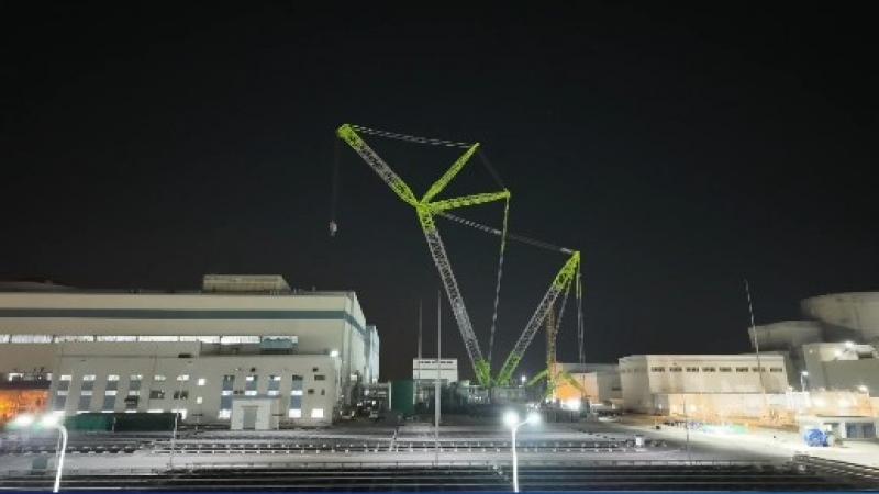 60秒速看全國首例核電定子吊裝全程，5G+全景監控助力成功吊裝